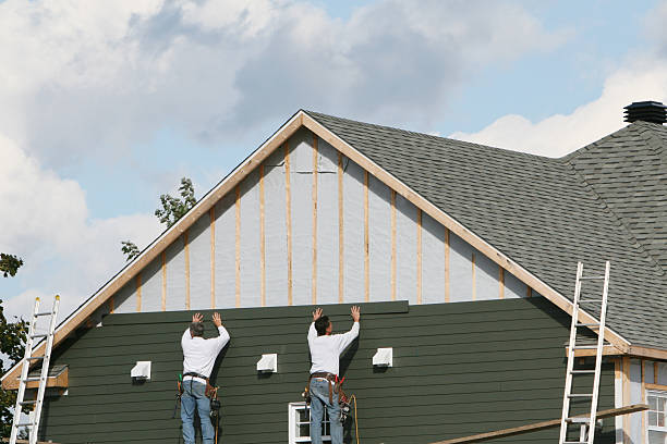 Professional Siding Contractor technician working in Alum Bank, PA